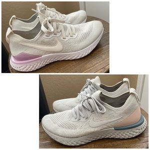 TWO PAIRS of Nike Epic React Flyknit 2 Shoes